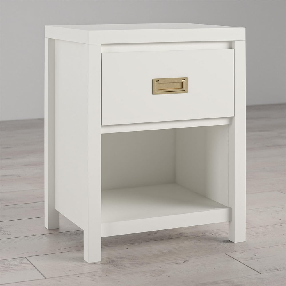 Little Seeds Monarch Hill Haven White Kids’ 1 Drawer Nightstand