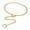 Gold, variant on Punk Gothic Heart Breaker Cuban Link Chain Choker Adjustable Lariat Y-Necklace-Black