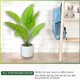 thumbnail image 5 of Planta artificial de Banyan, planta en maceta blanca, regalo perfecto para inauguración de la casa, estilo 1, 5 of 5