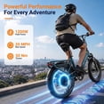 thumbnail image 4 of Lilypelle Folding Electric Bicycle for Adults,48V 500Wh UL2849(By SGS) Battery,Peak 1200W Motor,20"×3.0" Fat Tire 7 Speed Off-Road Electric Step-Thru Bicycle, 20MPH, Fits for 4'9" to 6'5",30-50Miles, 4 of 11