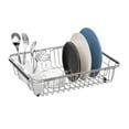 thumbnail image 2 of SANNO Expandable Dish Drying Rack, Dish Drainer Over Sink On Counter with Utensil Silverware Storage Holder, Rustproof Stainless Steel, 2 of 8