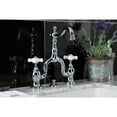 thumbnail image 4 of Kingston Brass KS7971PX English Country Bridge Bathroom Faucet with Brass Pop-up, Polished Chrome, 4 of 7