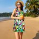 thumbnail image 3 of Balery Colorful Tie Dye Stained Glass Vestidos de verano para mujer con estampado: vestido holgado sin mangas, vestido playero informal y cómodo para días calurosos., 3 of 7