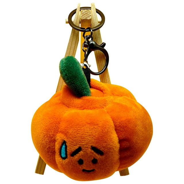 Nilvkv Cute Pumpkin Pendant Halloween Cute Vegetable Key Chain Doll Doll
