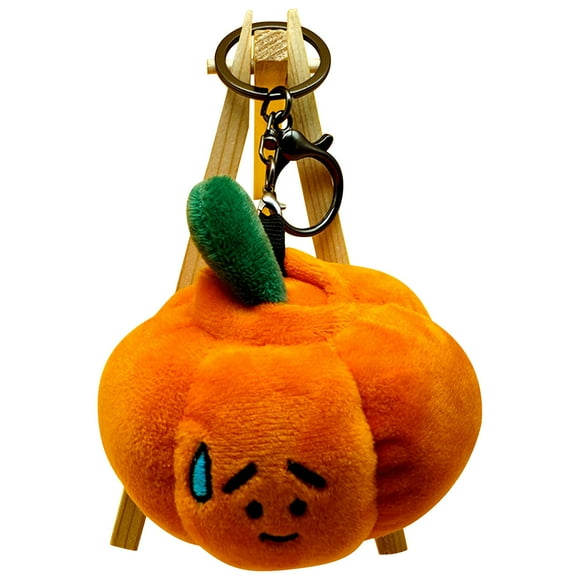 EGNMCR Hanging Ornaments Cute Pumpkin Pendant Halloween Cute Vegetable Plush Key Chain Doll Plush Doll plush doll