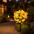 thumbnail image 6 of Artificial Mums Topiary Stake Faux Fall Flower Bush UV Resistant No Maintenance for Porch Patio Garden Yard Outdoor Thanksgiving Halloween Decor, 6 of 9