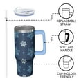 thumbnail image 3 of 30oz Xmas Tumbler with Lid and Straw Leak Proof Stainless Steel Cup Merry Christmas Gifts for Women Men, 3 of 5