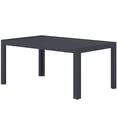 thumbnail image 1 of Outdoor Rectangular Coffee Table, Grey Galvanized Steel Slatted Patio Table, 40"L x 24"W x 18"H, Weather-Resistant Garden Furniture for Balcony, Terrace, Porch and Backyard, 1 of 7