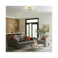 thumbnail image 2 of Delayne Collection Five-Light Mid-Century Modern Brushed Bronze Semi-Flush Mount Light, 2 of 12