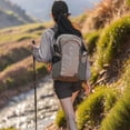 thumbnail image 5 of Supershield Lightweight Waterproof Mountaineering Backpack - Large Sports Rucksack for Hiking, Camping, & Daily Travel, Orange, 5 of 5