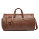 thumbnail image 5 of Bolso de viaje Yuyangstore Bolsas de lona de cuero impermeable para hombre marrón, 5 of 8