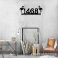 thumbnail image 4 of Craftnamesign Flamingo House Number Metal Sign LED Light, Flamingo Stainless Porch, Address Sign, 4 of 5