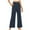 Blue, variant on Corduroy Palazzo Pants for Women Button High Waisted Sweatpants Loose Fit Straight Wide Leg Work Pants Business Casual Dress Pants with Pockets Black XL