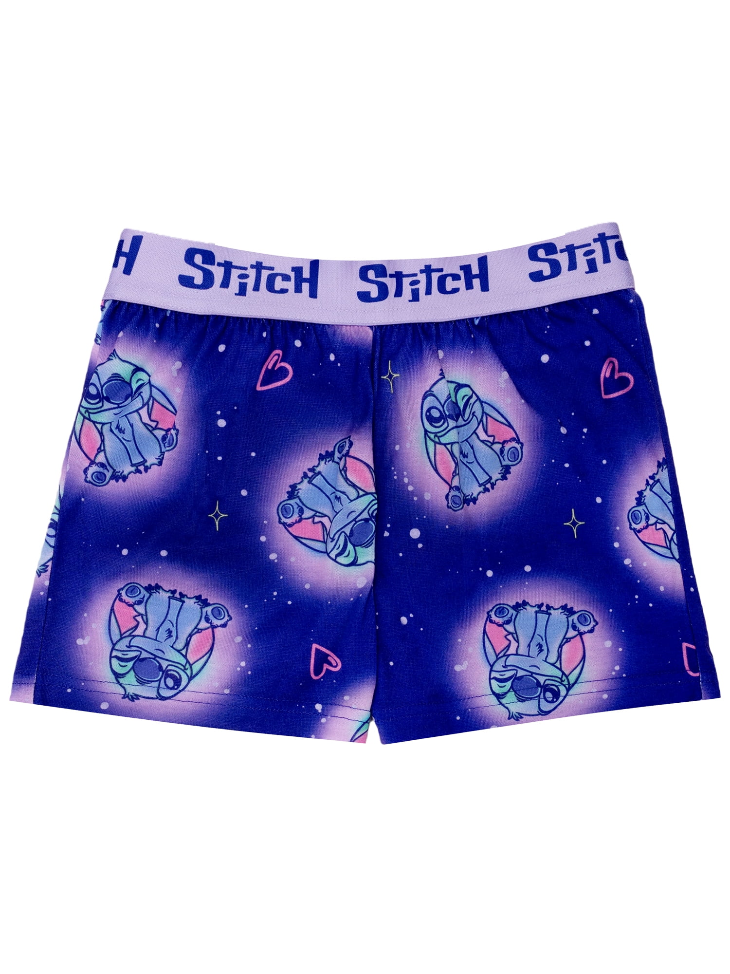 Lilo & Stitch Girls 2-Piece Jersey Short Sleeve Top and Short, Sizes 4-16