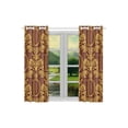 thumbnail image 4 of CADecor Baroque Flower Pattern Alphabet D Window Treatment Panel Curtains Window Curtain Kitchen Curtain,Two Piece 26x39 Inches, 4 of 4