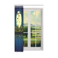 thumbnail image 3 of MKHERT Cartoon Night City Window Curtain Living Room,Bedroom Window Drapes 52x84 inch, 3 of 3