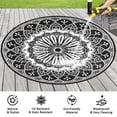 thumbnail image 6 of Aonewoe Round Outdoor Rugs 10Ft Waterproof Patio Plastic Straw Rug Reversible Camping Carpet Indoor Outdoor Area Rug for Patio,Deck,Balcony,Picnic,Beach,Outside, 6 of 8