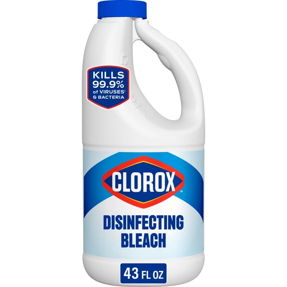 Clorox Disinfecting Liquid Bleach Cleaner, Regular Scent, 43 fl oz