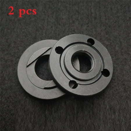 

2pcs M16 Thread Angle Grinder Inner Outer Flange Nut Set Replacement Parts New