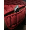thumbnail image 2 of Gmogad 1pc Car Seat Cushion, Premium Comfort Memory Silk Wadding, Non-Slip Rubber Bottom With Storage Pouch, Car Seat Pad Universal Red, 2 of 6