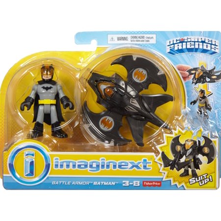 Fisher-Price Imaginext: DC Super Friends - Battle Armor (Two Cartoon Characters Best Friends)