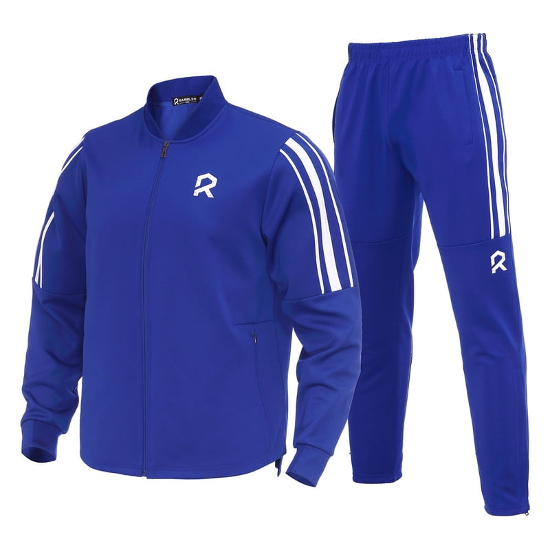 Tracksuits Men,Full Zip Athletic Sport Sweatsuits Outfits 2 Piece,Polo