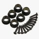 thumbnail image 5 of Sywqhk Clavijas de afinación semicerradas cromadas 3L3R para guitarra acústica, color negro Sywqhk Alta Calidad, 5 of 6