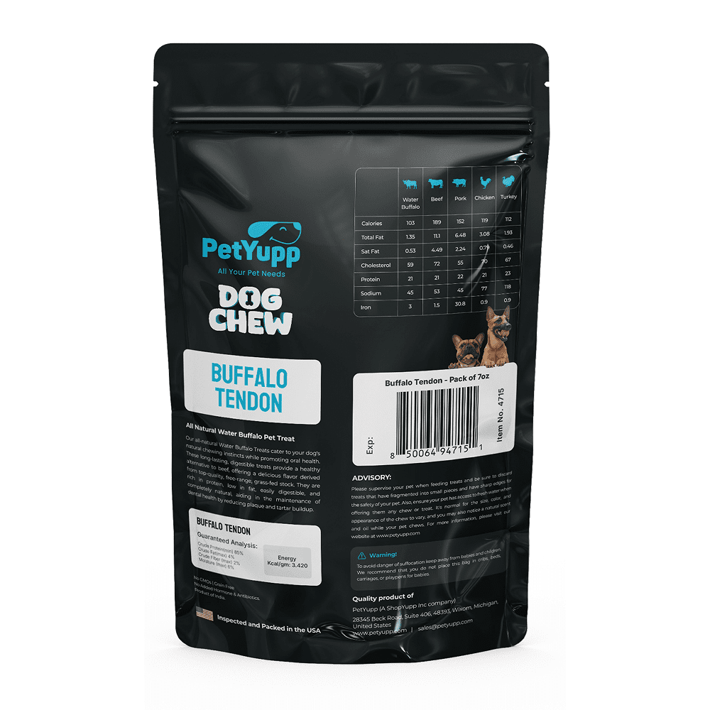 PetYupp Beef Tendon Dog Chew Treats 7 oz