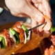 thumbnail image 2 of 20pcs Brochetas de acero inoxidable Bargadrones Bargadoras de carne Cocina Barbacovia Barbeyas Barbacoa reutilizable palitos, 2 of 6