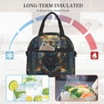 thumbnail image 4 of Uemuo Forest Meditating Tiger Printed Lunch Bag Lunch Box Reusable Insulated Lunch Tote Bag, Leakproof Thermal Cooler Sack Food Handbags Case High Capacity, 4 of 5
