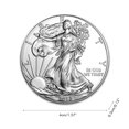 thumbnail image 4 of Moneda conmemorativa estadounidense 2022 Moneda conmemorativa de la Estatua de la Libertad Moneda con desafío del águila en la parte posterior Colección Gran regalo para amigos y colegas, 4 of 9