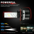 thumbnail image 4 of NUVISION LIGHTING NVL-FOC-H13 NUVISION LIGHTING Pair H8 H9 H11 LED Headlight Bulbs 12000LM 70W Bright LED High/Low Beam Conversion Kit w/ Cooling Fan, 4 of 7