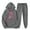 Gray, variant on Sweat Suit for Women 2 Piece Set Hoodie,Womens Sweatsuits 2 Piece Outfits Pink Ribbon Breast Cancer Graphic Hoodies Sweatshirt Jogger Sweatpant Comfy Lounge Set Tracksuit Hot Pink,M