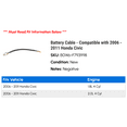 thumbnail image 2 of Battery Cable - Compatible with 2006 - 2011 Honda Civic 2007 2008 2009 2010, 2 of 2