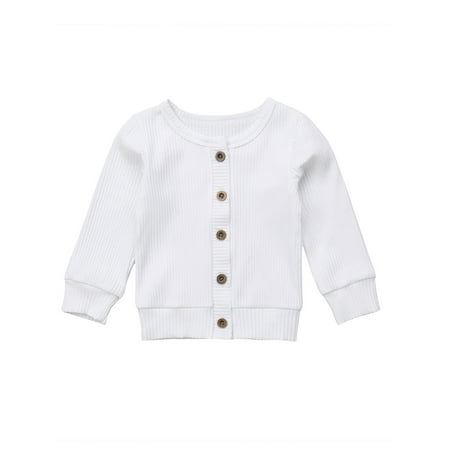 

Infant Baby Girl Leopard Cardigans Sweater Long Sleeve Button Down V Neck Spring Autumn Coat Clothes