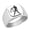 Silver, variant on Libra Stainless Steel Signet Ring