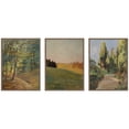 thumbnail image 4 of Kate and Laurel Forest Interior, Evening 1910, and Parklandschaft 3 Piece Framed Canvas Wall Art Set by Nostalgia Prints, Sylvie Walnut Traditional, Landscape Art for Wall Decor, 4 of 8