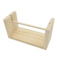 thumbnail image 1 of oshhni Vintage Rotatable Wood Bobbins Stand Twine Dispenser Thread Spools Rack L, 1 of 9