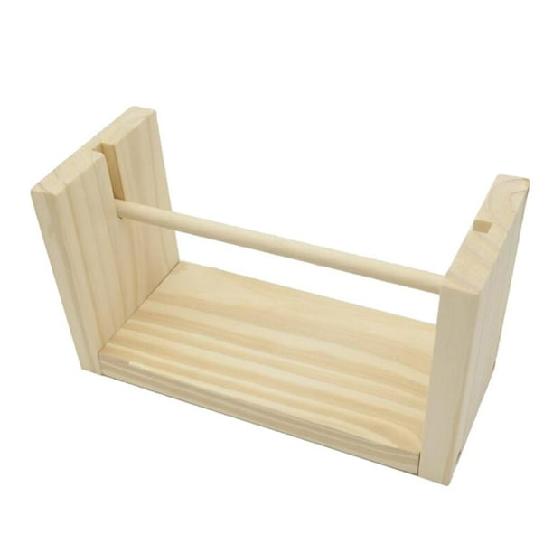 Dispensador de hilo giratorio, bobinas de madera, soporte para carretes de hilo, almacenamiento de hilo de coser L