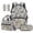 Cartoon Duck Camo, variant on Sea Turtle Print Kids Backpack and Lunch Box Set 4-Piece 17 Inch School Backpack, Lunch Bag, Pencil Case, Bookmark, for Elementary Boys and Girls Back to School