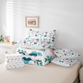 thumbnail image 6 of Homewish Cartoon Dog Paws 7-Piece Twin Bedding,Cute Floral Plant Bedding Comforter Set,Pink Green,Polkadot Reversible, 6 of 8