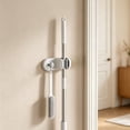 thumbnail image 5 of Wall Mount No Drill Mop And Broom Clip Organizer, Self Adhesive Mop Holder, Heavy Duty Storage Rack For Bathroom Laundry Room Door, 5 of 6