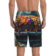 thumbnail image 4 of Lsque Flower Covered Vintage Car Mens Sleep Pajama Shorts,Short Pajama Pants, Cotton Ultra-Soft Knit-3X-Large, 4 of 9