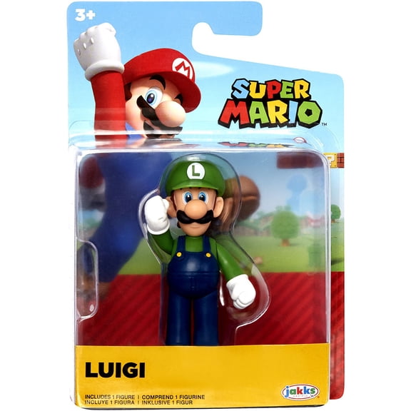 Super Mario Bros. Collectible 2.5" Standing Luigi Action Figure