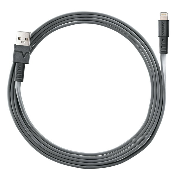 Ventev Câble de Synchronisation et de Charge MFi de 6 Pieds pour iPhone et iPad Apple - Gris