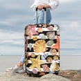thumbnail image 3 of Lsque Sea Shell Printed Luggage Cover, Travel Luggage Protector,Scratch and Dirt Resistant, Fits 18-32 Inch Luggage - Large, 3 of 9