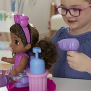 Baby Alive: Sudsy Styling 14-Inch Doll Black Hair, Brown Eyes Kids Toy for Boys and Girls