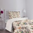 thumbnail image 5 of Ambesonne Butterfly Quilted Bedspread Set 2 Pcs, Soft Colored Animals, Twin Size, Multicolor, 5 of 6