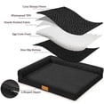 thumbnail image 6 of Exclusivo Mezcla L-Shaped Pet Couch Bed with Removable and Washable Cover, Orthopedic Dog Bed for Large Dogs with Non-Slip Bottom, 48"×30", Black, 6 of 10