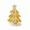 Gold, variant on AMARHH Mini Glass Christmas Tree Tabletop Decoration, Crystal Crafts Desktop Office Decoration with Star Decor for Desk Holiday Party and Christmas Decor
